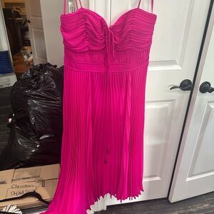 Giani Bernini Vibrant Pink Asymmetrical Dress